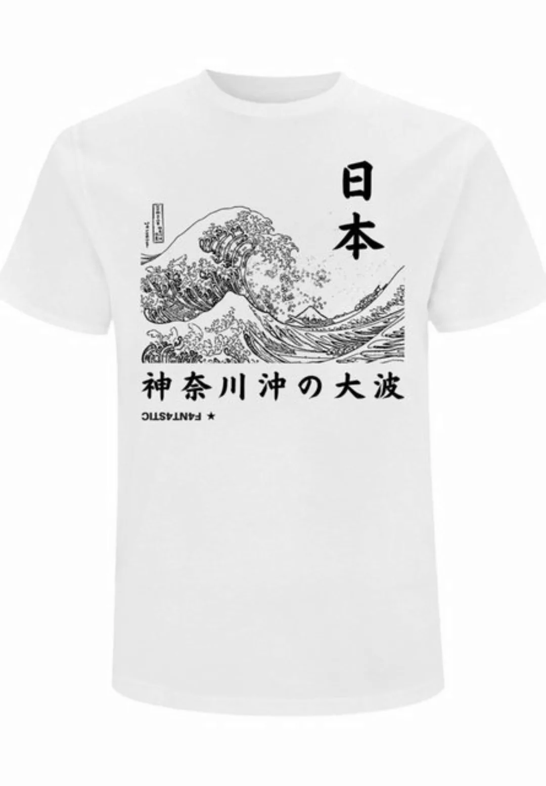 F4NT4STIC T-Shirt Kanagawa Welle Japan Print günstig online kaufen