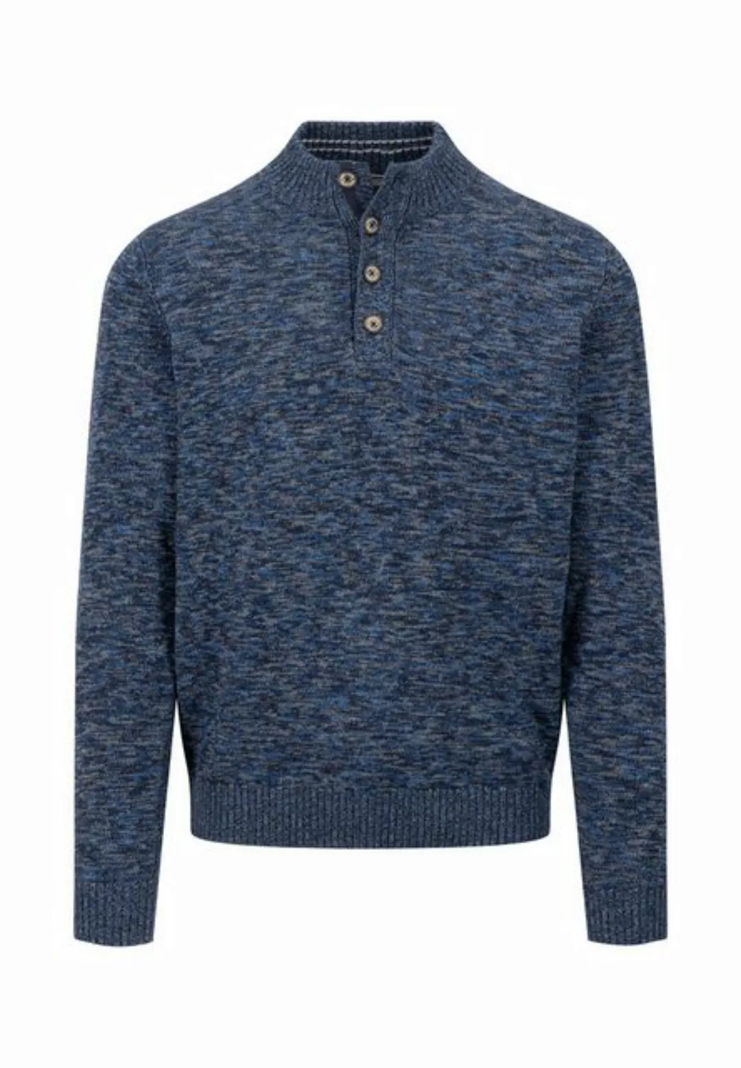 FYNCH-HATTON Strickpullover Buttoned Troyer, twisted mouliné günstig online kaufen