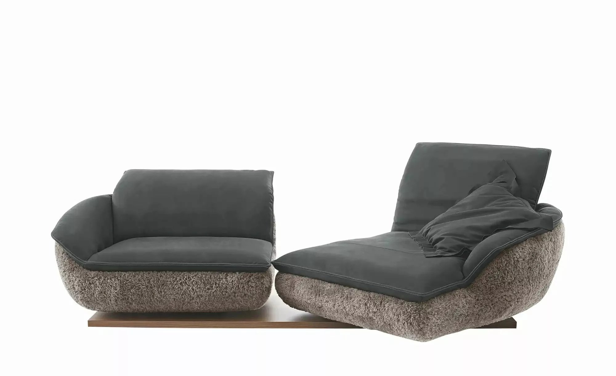 KOINOR Ecksofa  Mooove ¦ blau ¦ Maße (cm): B: 242 H: 99 T: 120.0 Polstermöb günstig online kaufen