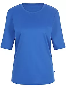 Pyjama-Shirt Rundhals-­Ausschnitt Calida blau günstig online kaufen