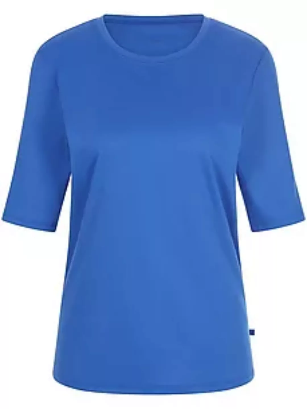 Pyjama-Shirt Rundhals-­Ausschnitt Calida blau günstig online kaufen