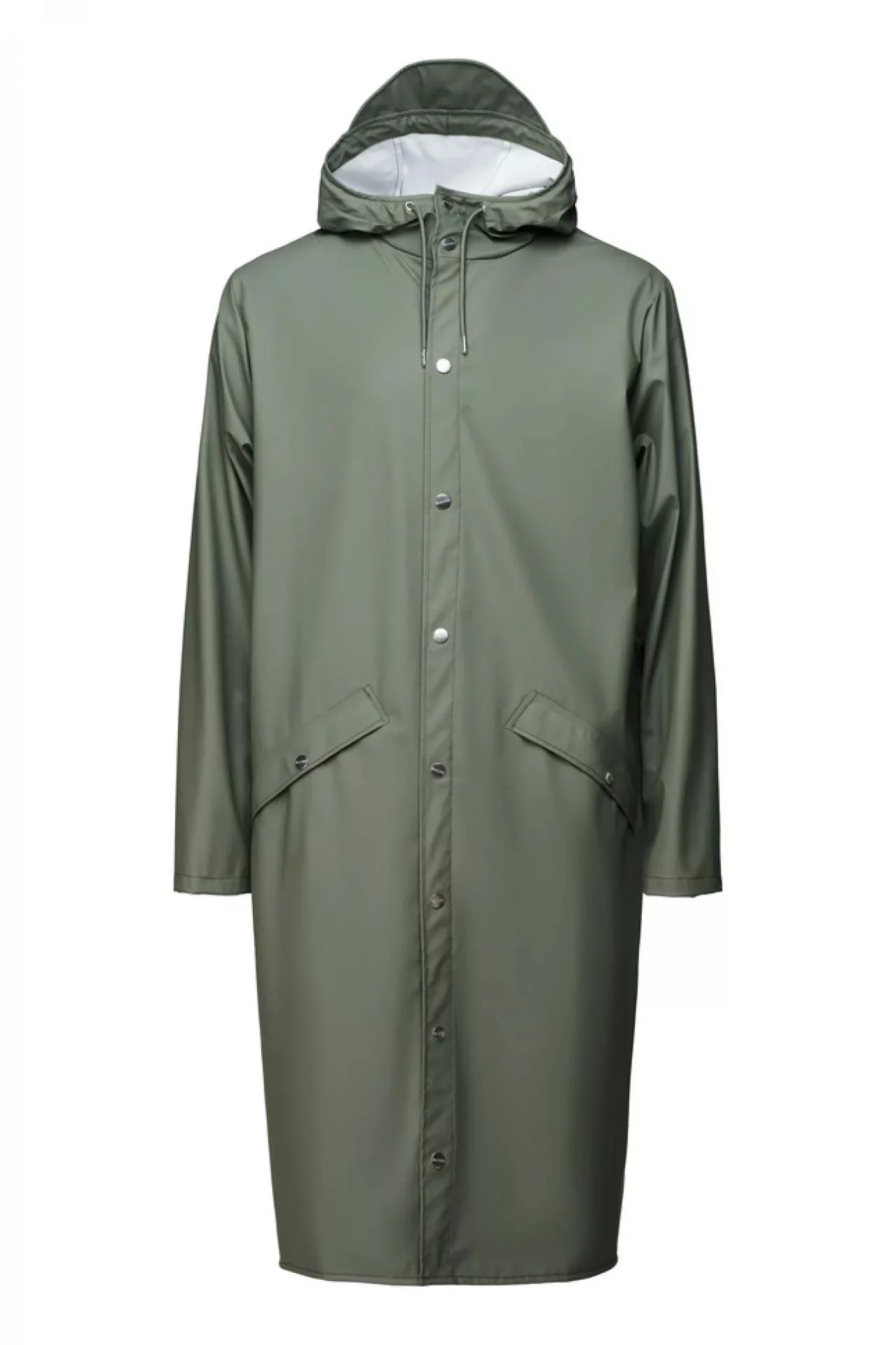 Rains Regenjacke Unisex Longer Jacket Olive XS günstig online kaufen