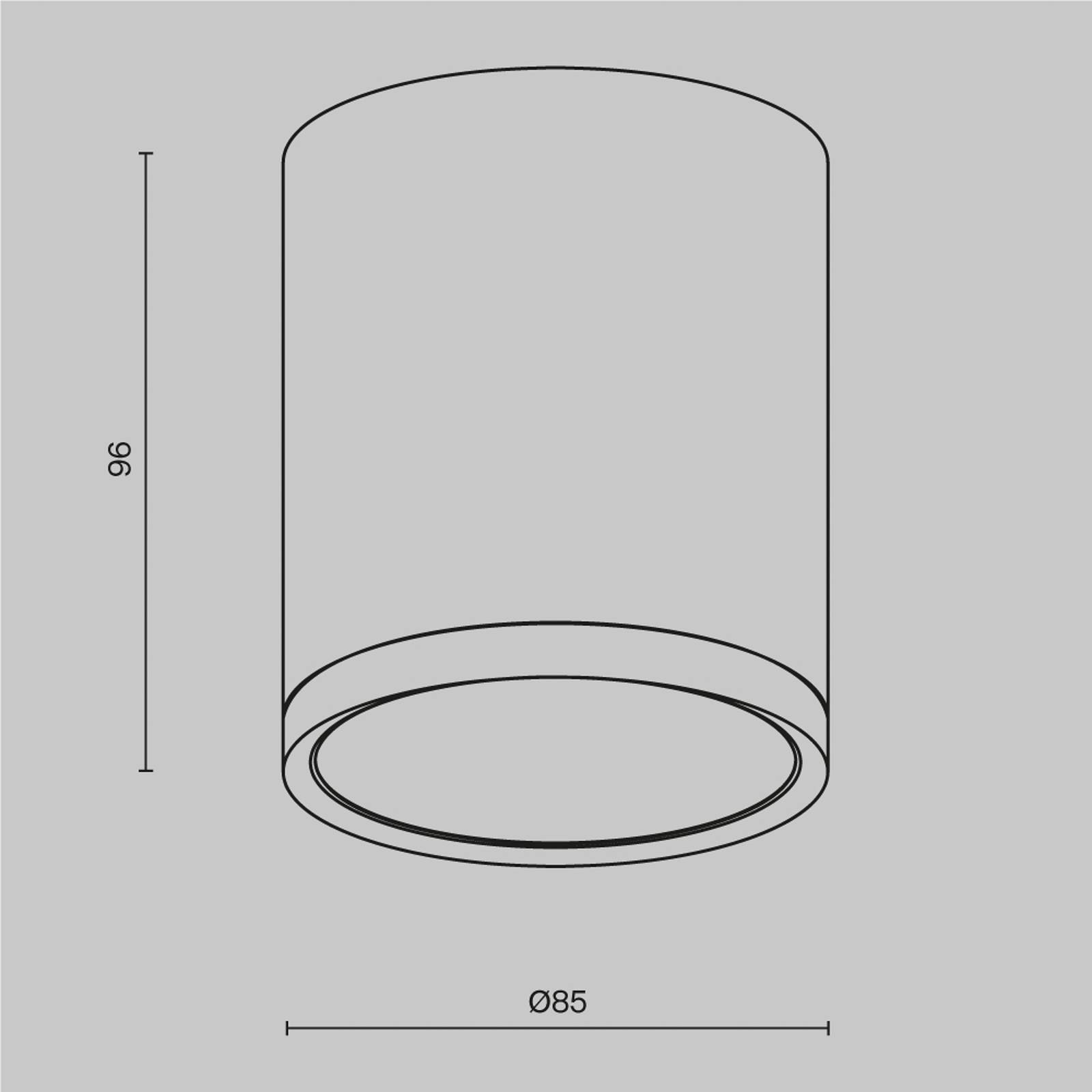 Maytoni Downlight Hoop, weiß, Höhe 10 cm, Ø 8,5 cm, Alu GX53 günstig online kaufen