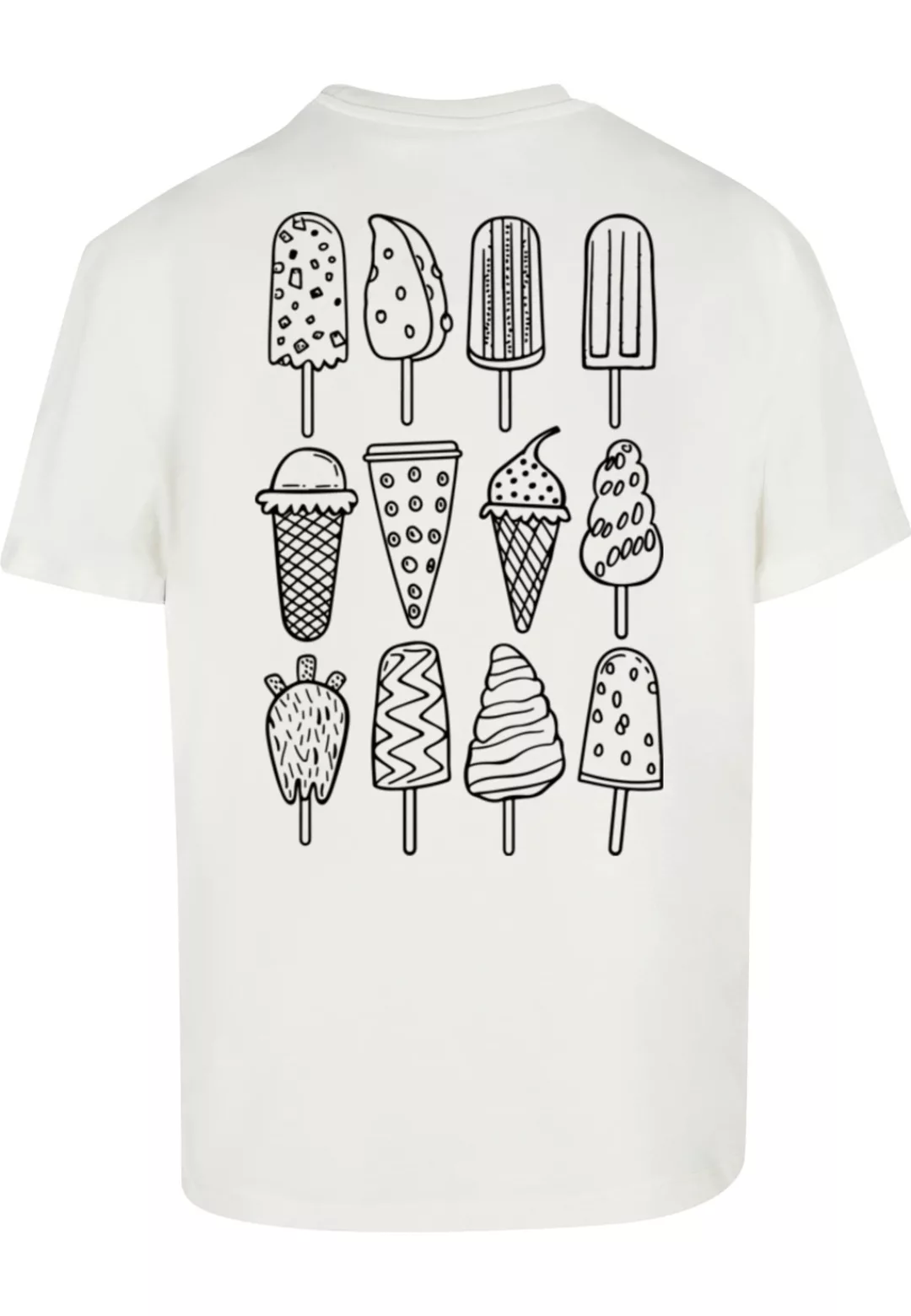 Merchcode T-Shirt "Merchcode Ice Cream Oversized T-shirt", (1 tlg.) günstig online kaufen
