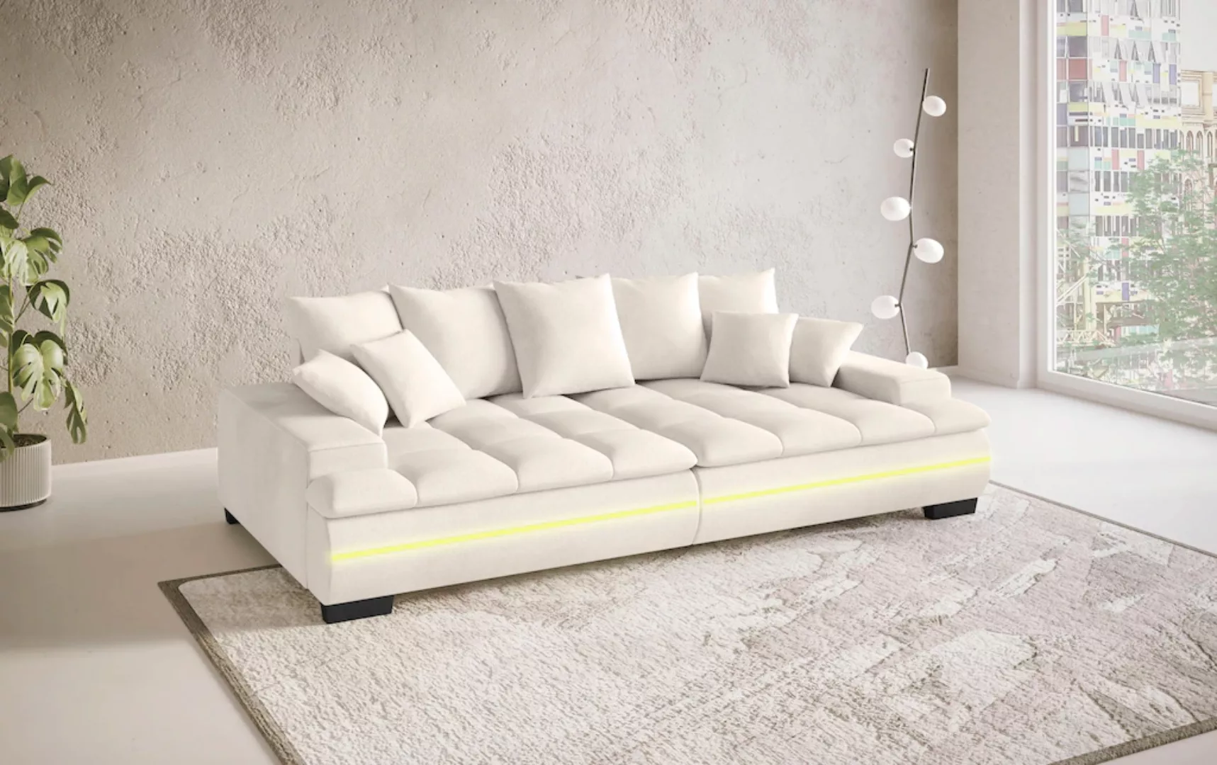 Mr. Couch Big-Sofa "Haiti II RGB-LED", RGB-LED Beleuchtung, mit Handwerklic günstig online kaufen