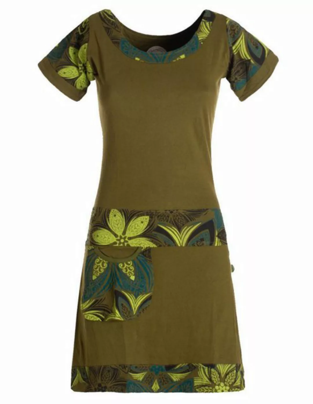 Vishes Sommerkleid Damen Sommerkleid Kurzarm Mini-Kleid Tunika-Kleid T-Shir günstig online kaufen