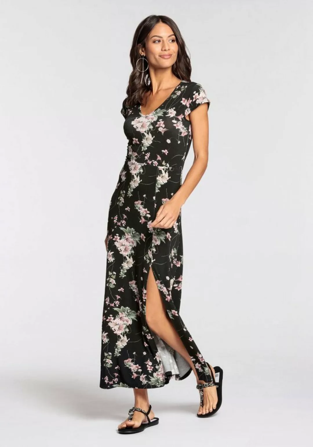 Melrose Maxikleid mit elegantem Blumen-Print - NEUE KOLLEKTION günstig online kaufen