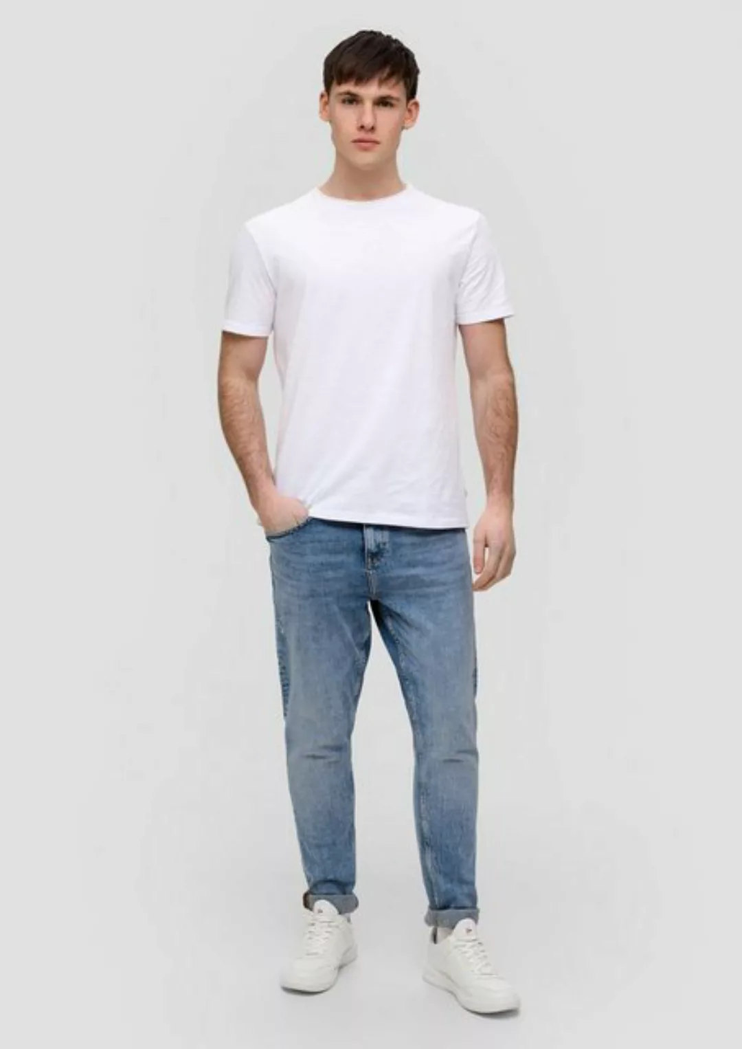 QS Stoffhose Jeans Shawn / Regular Fit / Mid Rise / Tapered Leg günstig online kaufen