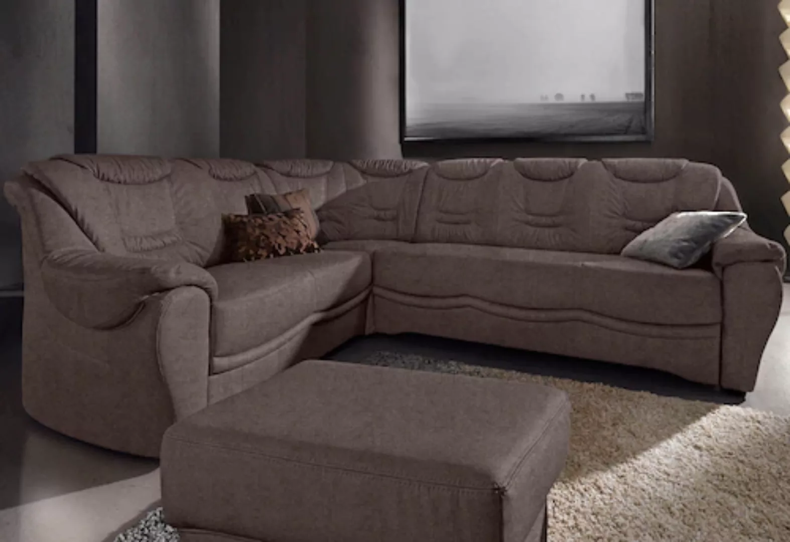 sit&more Ecksofa "Bansin L-Form", wahlweise mit Bettfunktion günstig online kaufen