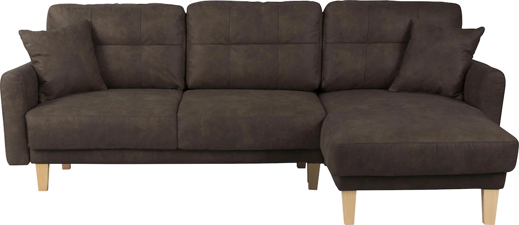 Home affaire Ecksofa "TRIPLO optionale Schlafsofa mit Bettkasten, Maße B/T/ günstig online kaufen