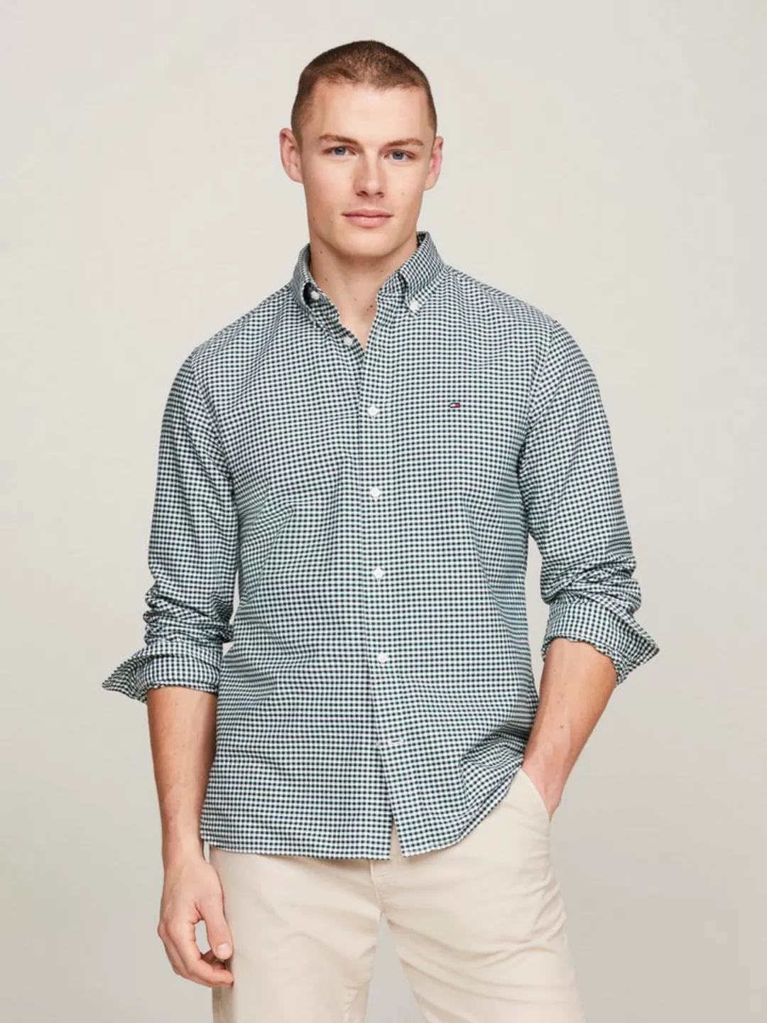 Tommy Hilfiger Langarmhemd HERITAGE OXFORD GINGHAM RF SHIRT mit modischem K günstig online kaufen