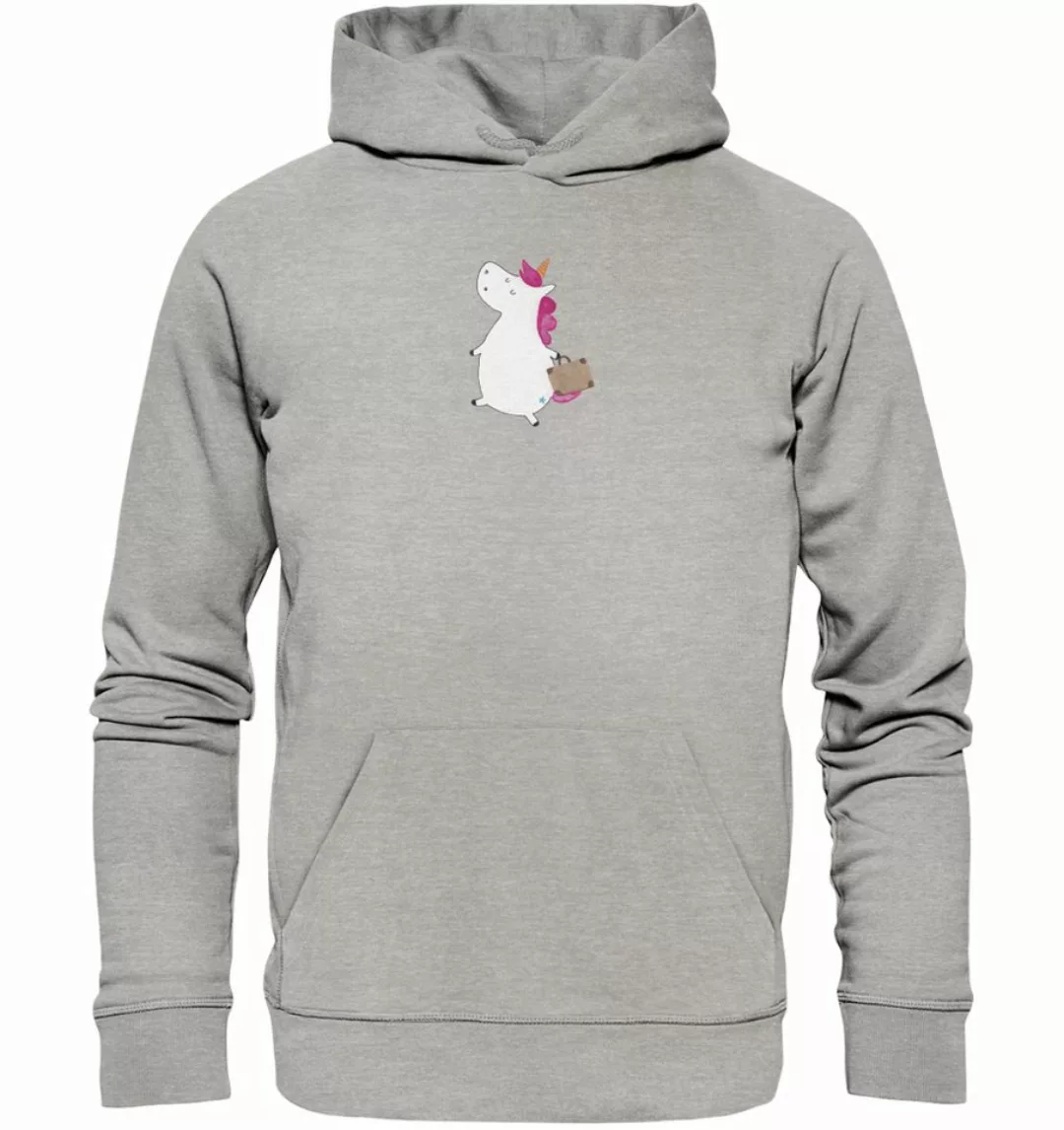 Mr. & Mrs. Panda Hoodie Größe M Einhorn Koffer - Heather Grey - Geschenk, F günstig online kaufen