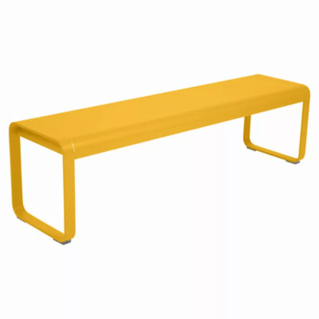 Bank Bellevie metall gelb / L 161 cm - 4-Sitzer - Fermob - günstig online kaufen