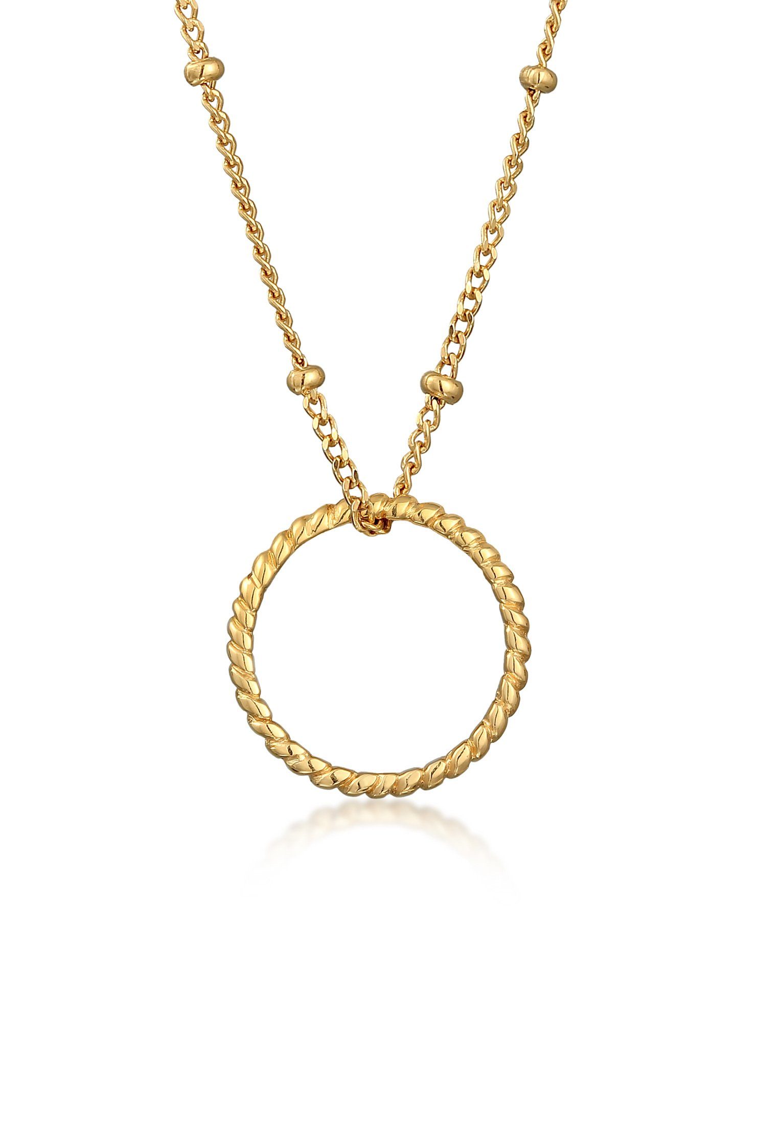Elli Kette mit Anhänger Kreis Twisted günstig online kaufen