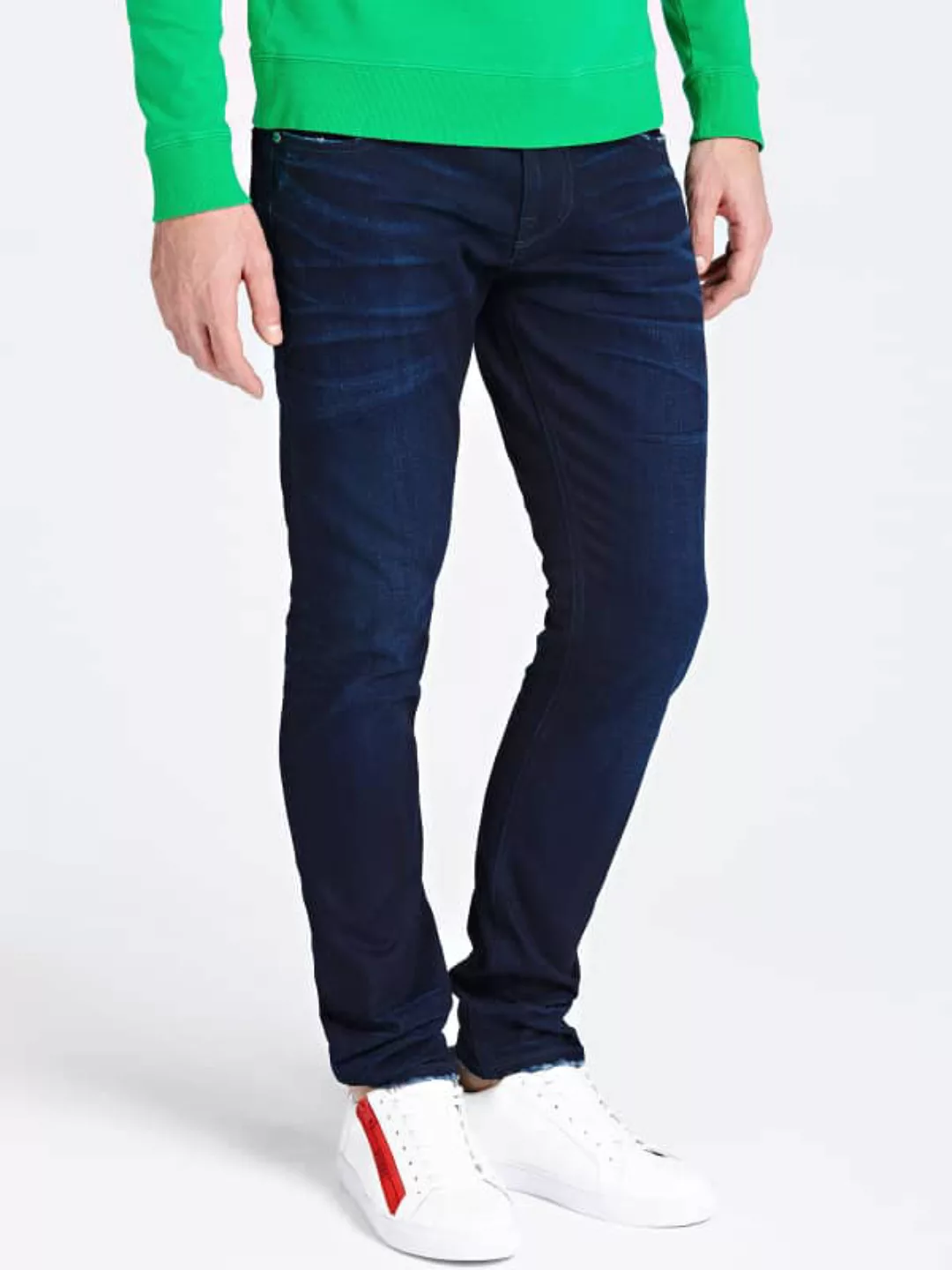 5-Pocket-Jeans Dreieck-Logo günstig online kaufen