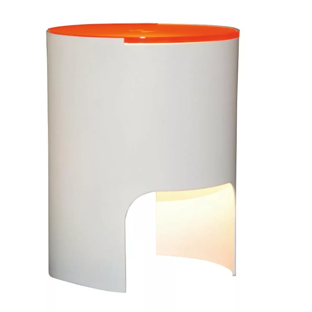 Martinelli Luce - Civetta Tischleuchte - weiß/orange/H x Ø 20x16cm günstig online kaufen