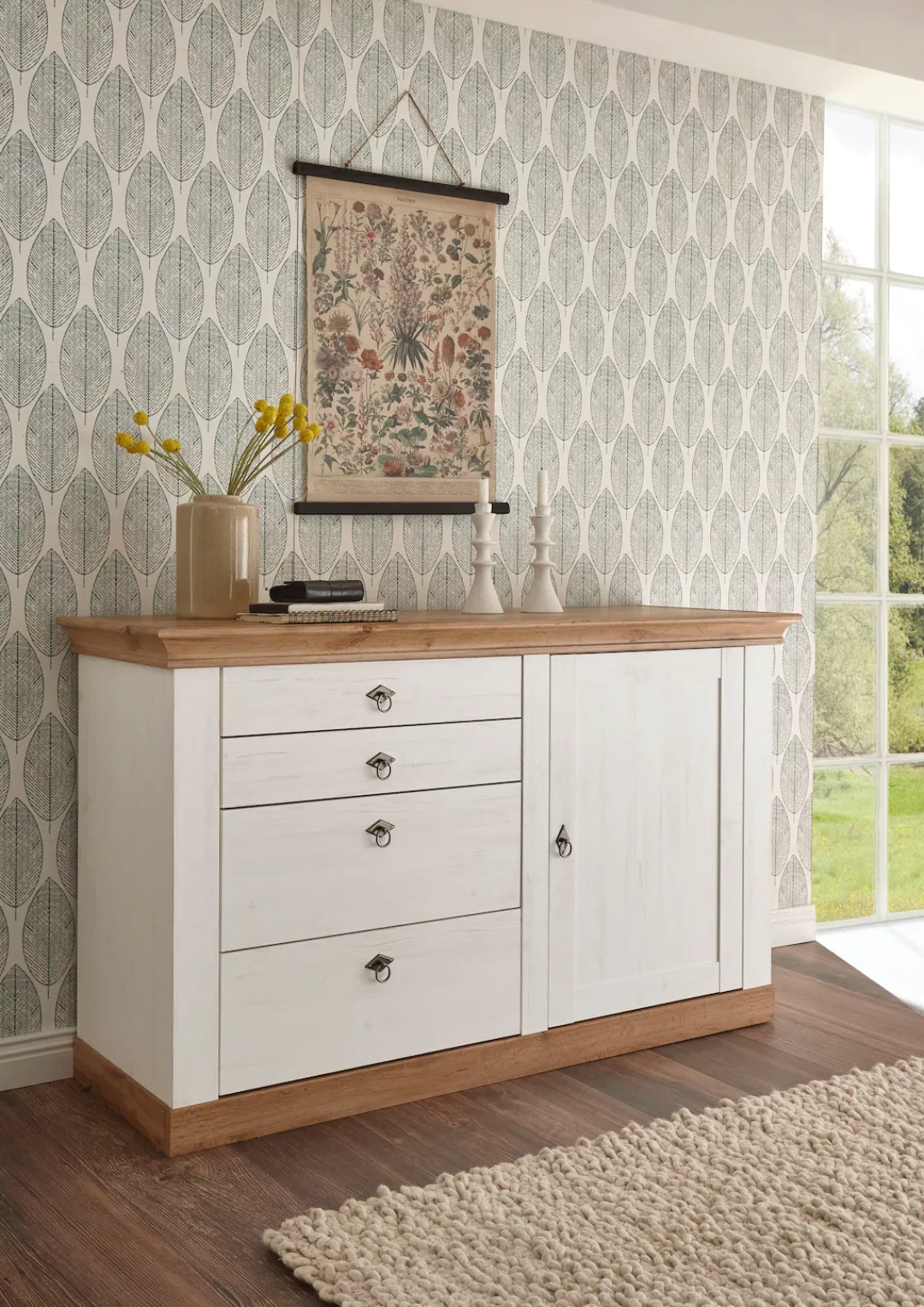 Home affaire Mehrzweckschrank "Cremona", Breite 144 cm günstig online kaufen