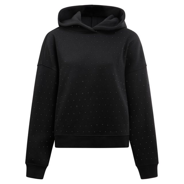 8pm Kapuzensweatshirt Sweatshirt Hoodie hope black Strasssteinbesatz günstig online kaufen