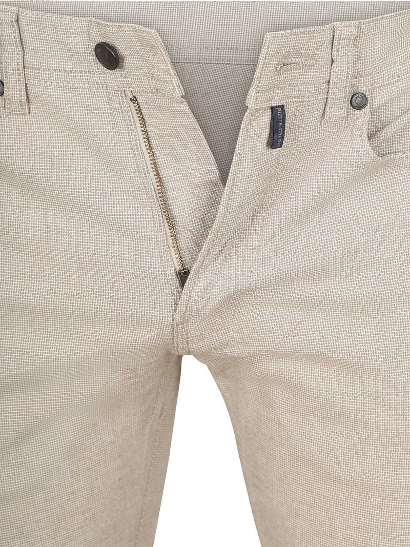 Pierre Cardin Trousers Lyon Tapered Druck Greige - Größe W 34 - L 30 günstig online kaufen
