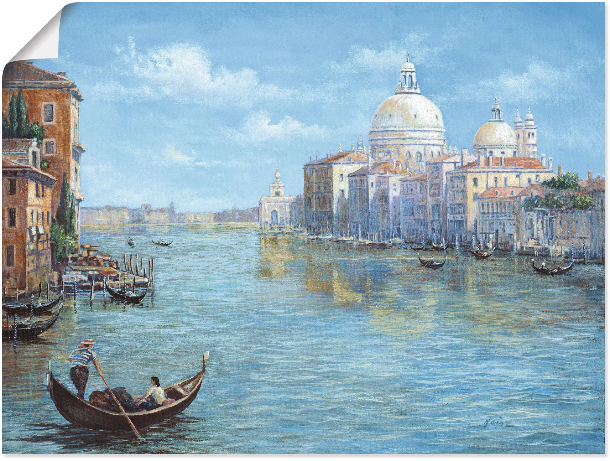 Artland Wandbild "Venedig", Europa, (1 St.), als Leinwandbild, Poster, Wand günstig online kaufen