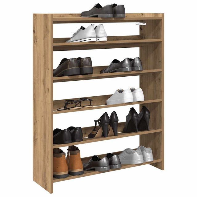 vidaXL Schuhschrank Schuhregal Artisan-Eiche 80x25x100 cm Holzwerkstoff günstig online kaufen