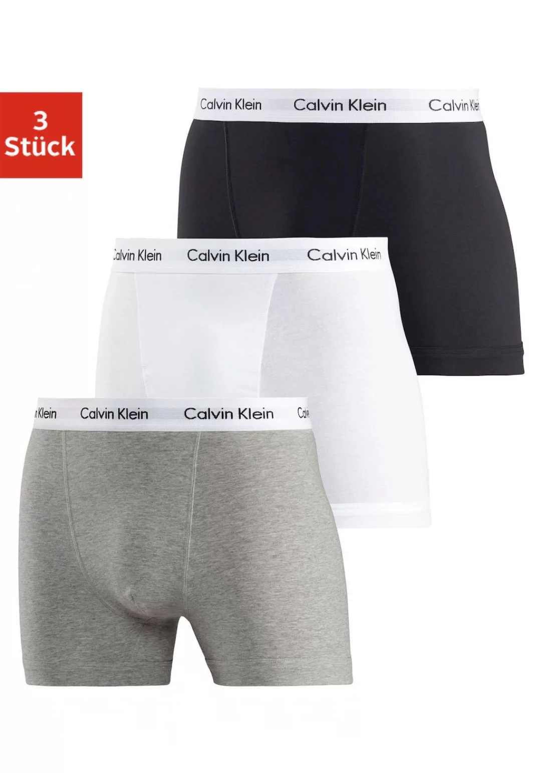 Calvin Klein Underwear Boxer, (3 St.), mit Logoschriftzug am Bund günstig online kaufen