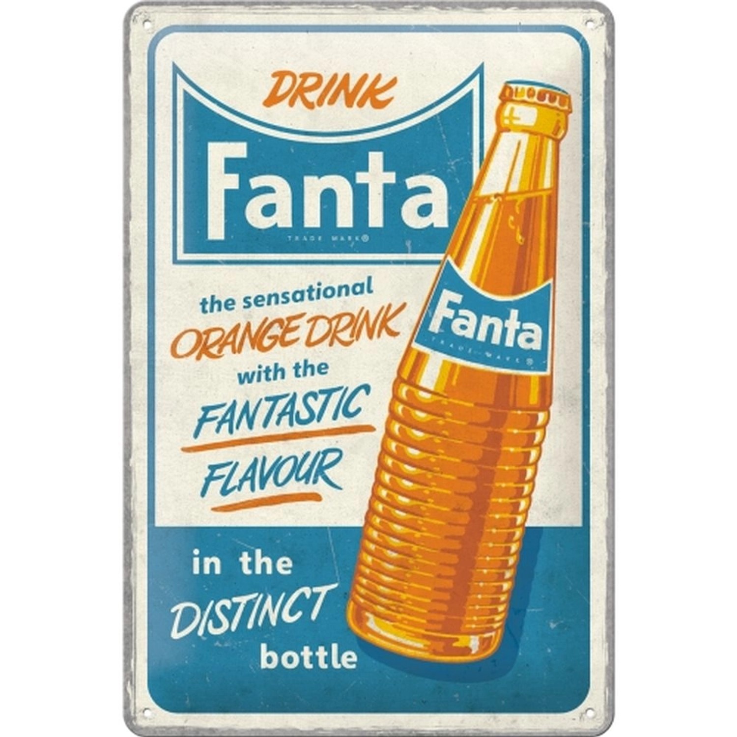 Nostalgic-Art Blechschild 20 x 30cm - Fanta - Fanta Sensational Orange Drin günstig online kaufen