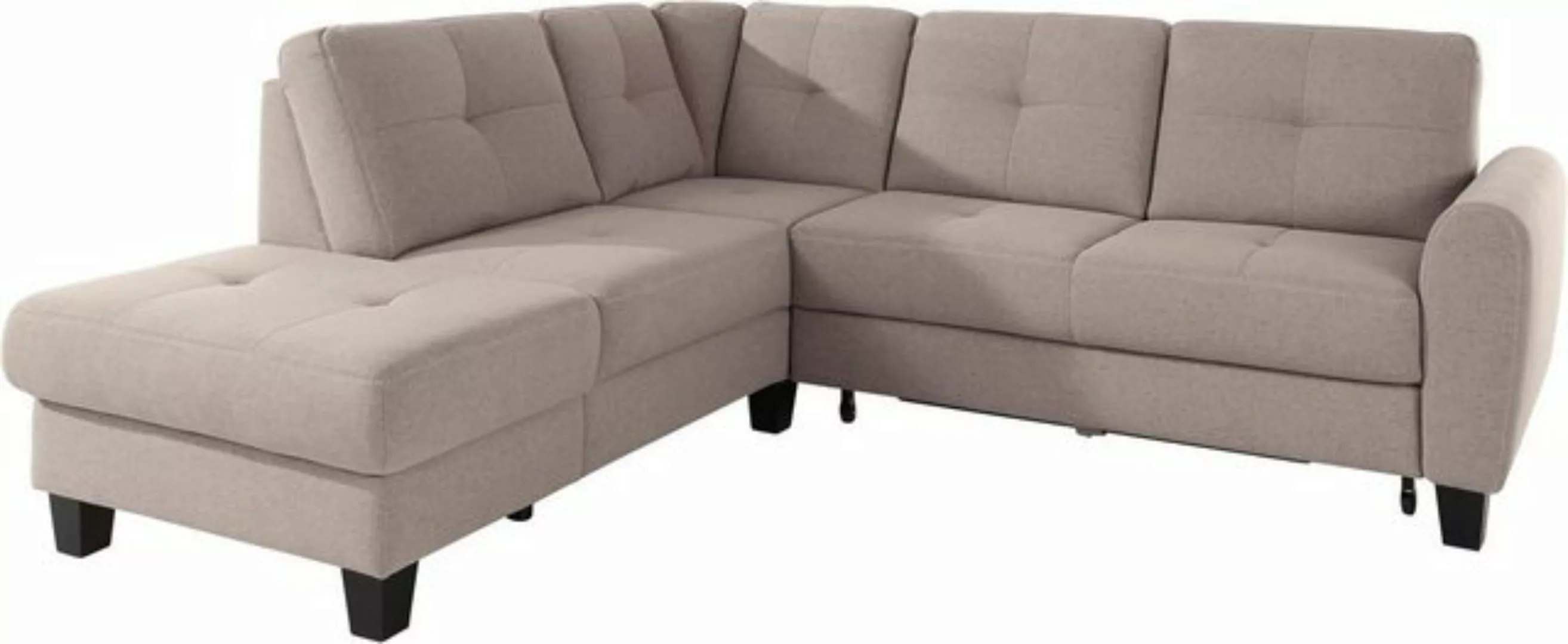 sit&more Ecksofa Varese L-Form, mit Federkern, wahlweise mit Bettfunktion u günstig online kaufen