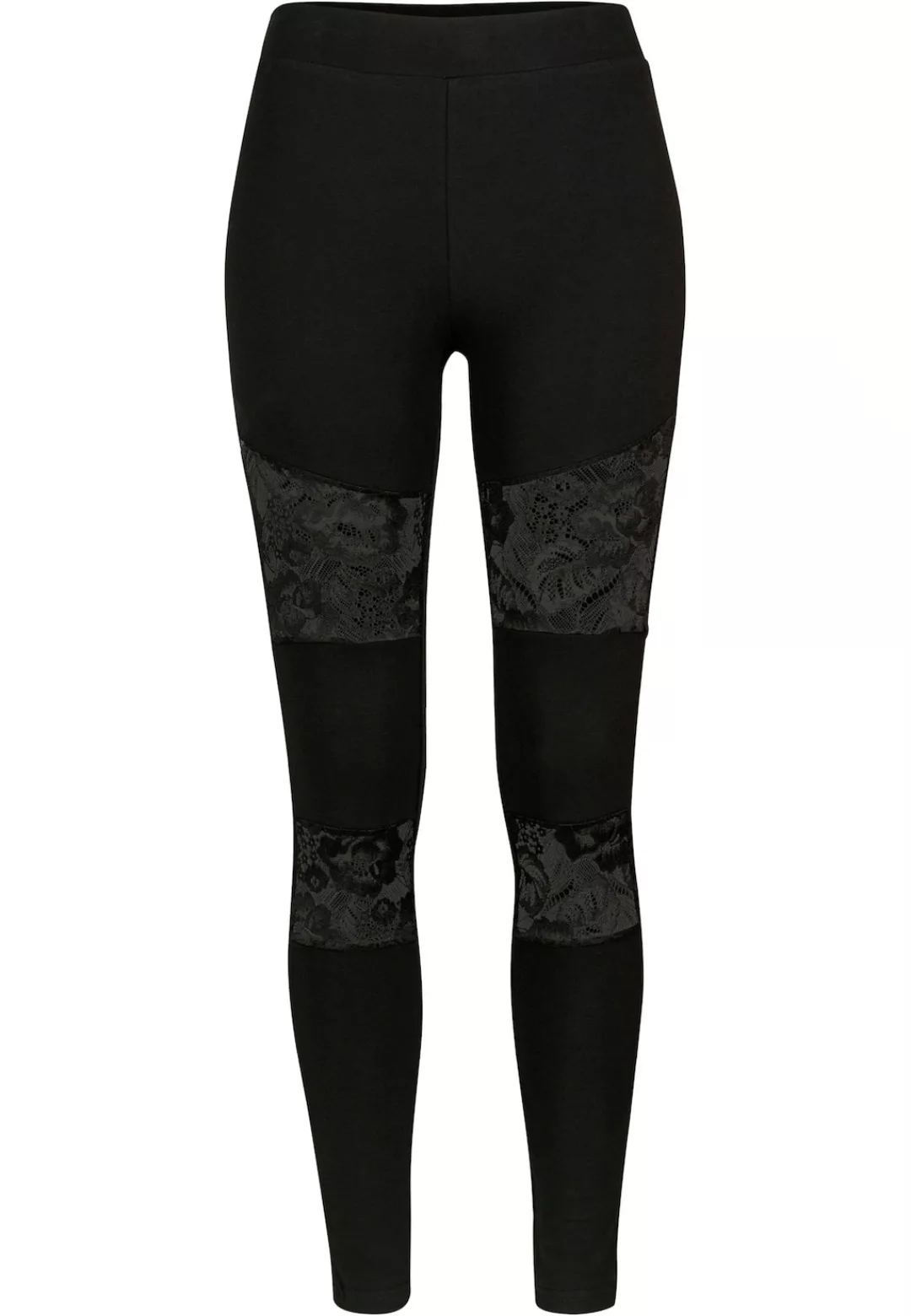 URBAN CLASSICS Leggings "Urban Classics Damen Ladies Laces Inset Leggings", günstig online kaufen