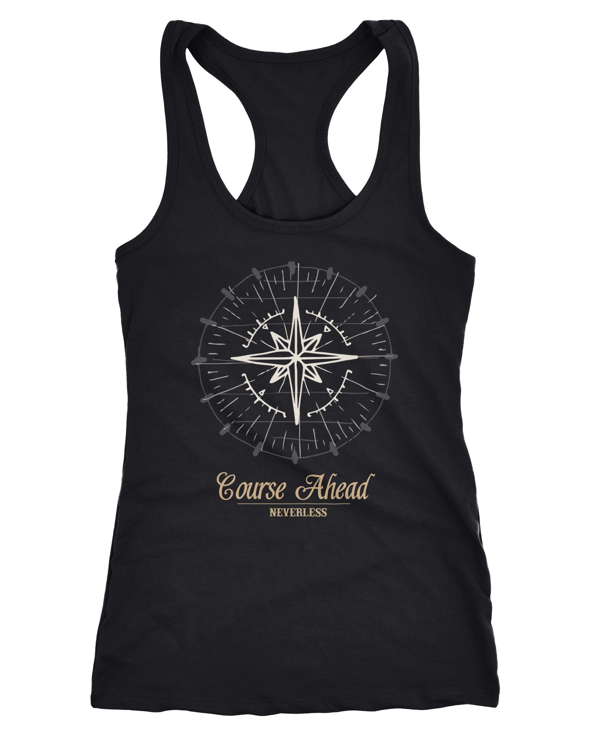 Neverless Tanktop Damen Tank-Top Kompass Windrose günstig online kaufen