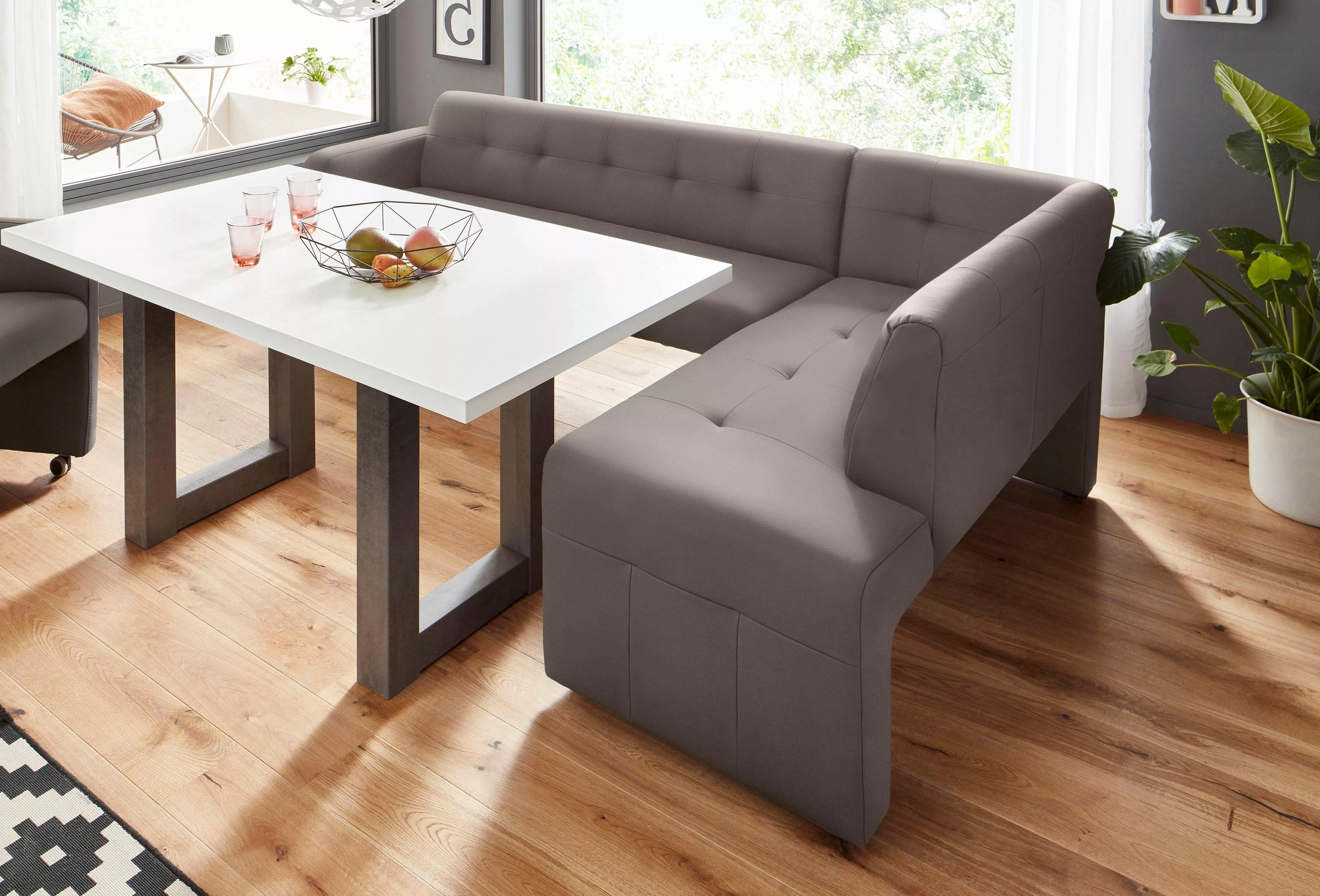 exxpo - sofa fashion Eckbank "Barista mit toller Detailverarbeitung, hohe B günstig online kaufen