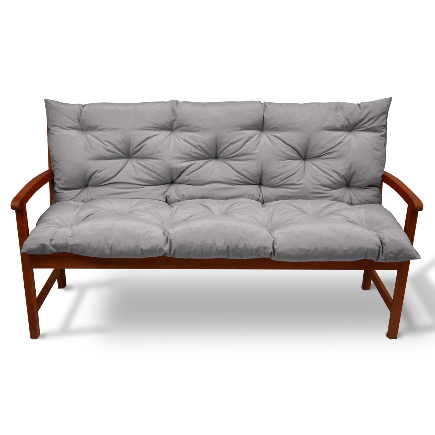Beautissu Flair BR Bankauflage 150x50cm Hellgrau günstig online kaufen