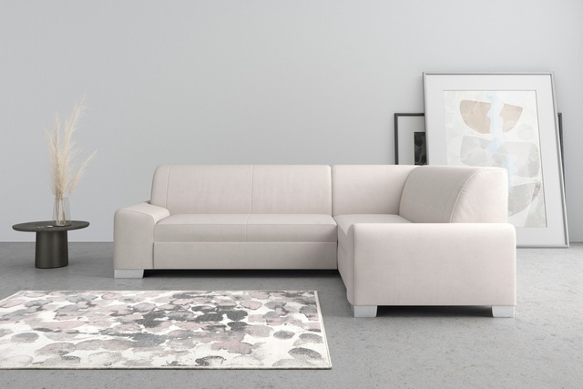 DOMO collection Ecksofa »Anzio in kubischer Formensprache, flache Armlehnen günstig online kaufen