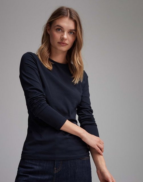 OPUS Langarmshirt Smilla Normal Baumwolle Das Model ist 176 cm groß und trä günstig online kaufen