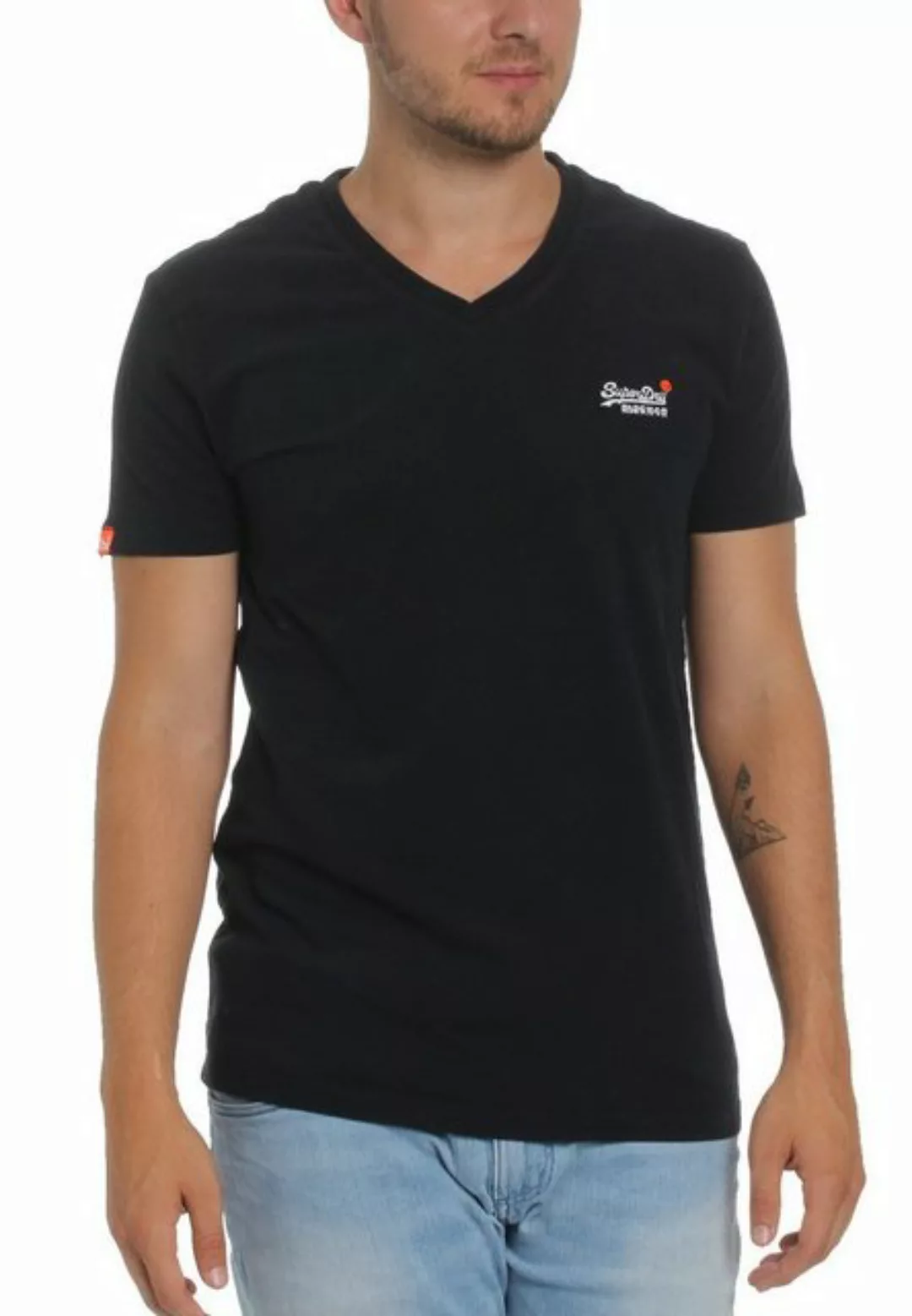 Superdry T-Shirt Superdry T-Shirt O L VINTAGE EMB SS VEE TEE Eclipse Navy D günstig online kaufen