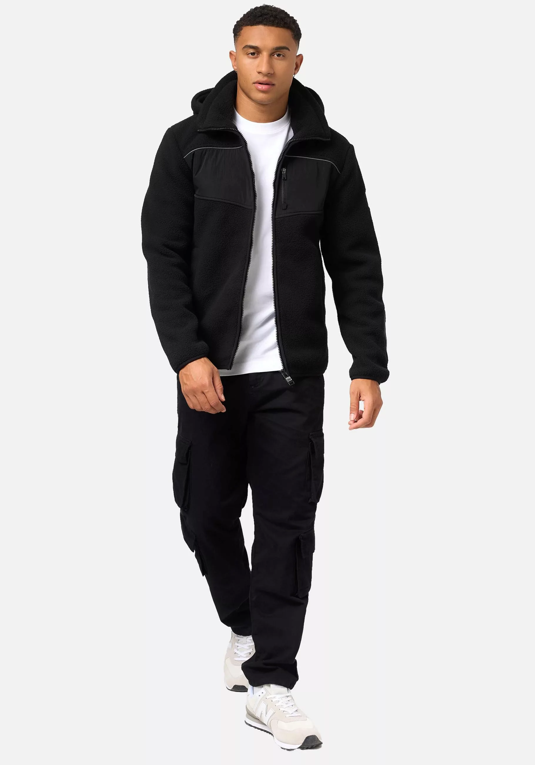 Stone Harbour Fleecejacke "Illian", mit Kapuze, Sportliche Herren Fleece-Ou günstig online kaufen