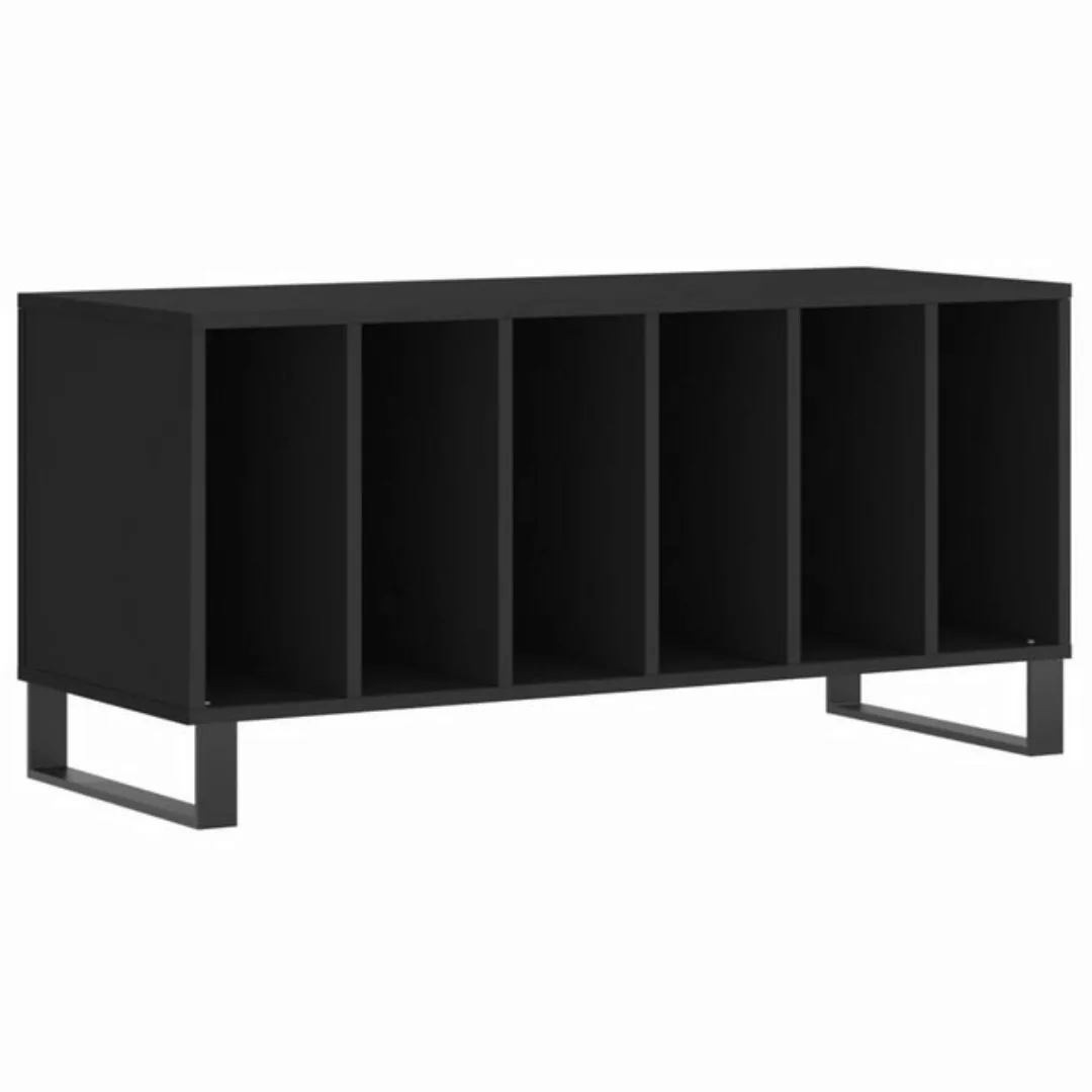 vidaXL Beistellschrank Plattenschrank Schwarz 100x38x48 cm Holzwerkstoff günstig online kaufen