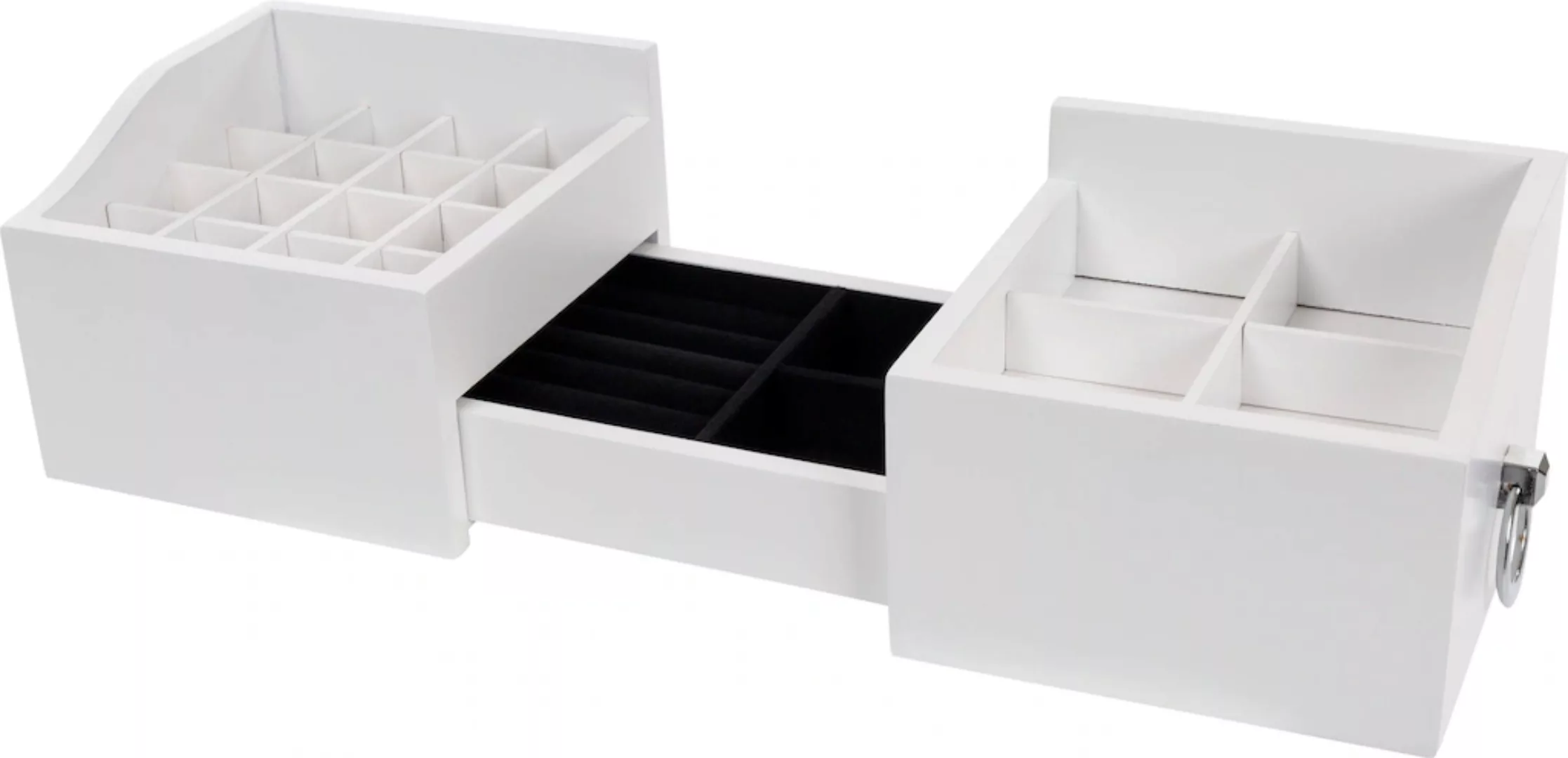 Myflair Möbel & Accessoires Kosmetikbox "Marlisa, weiß", ausziehbar, auch i günstig online kaufen