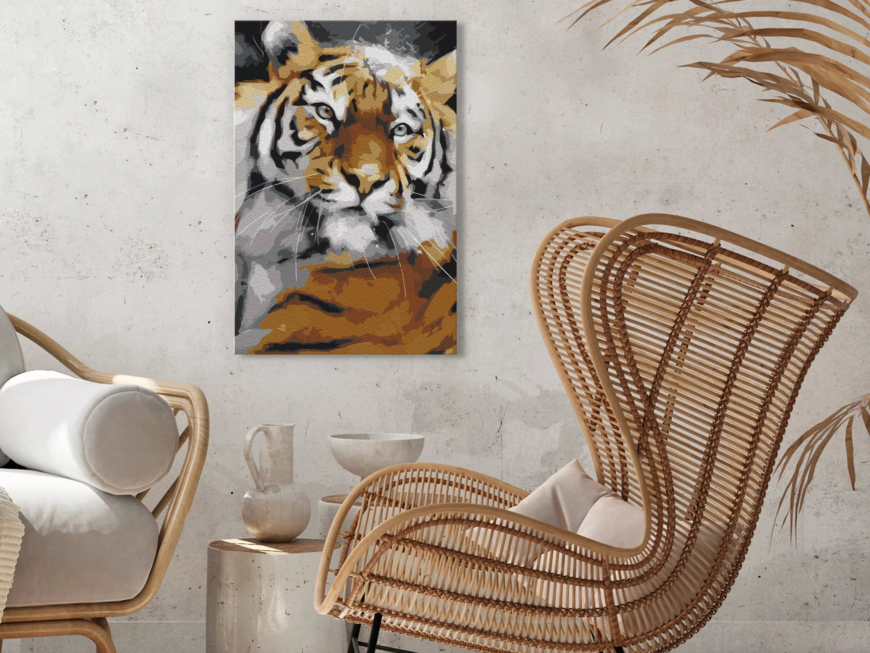 Malen Nach Zahlen - Friendly Tiger günstig online kaufen
