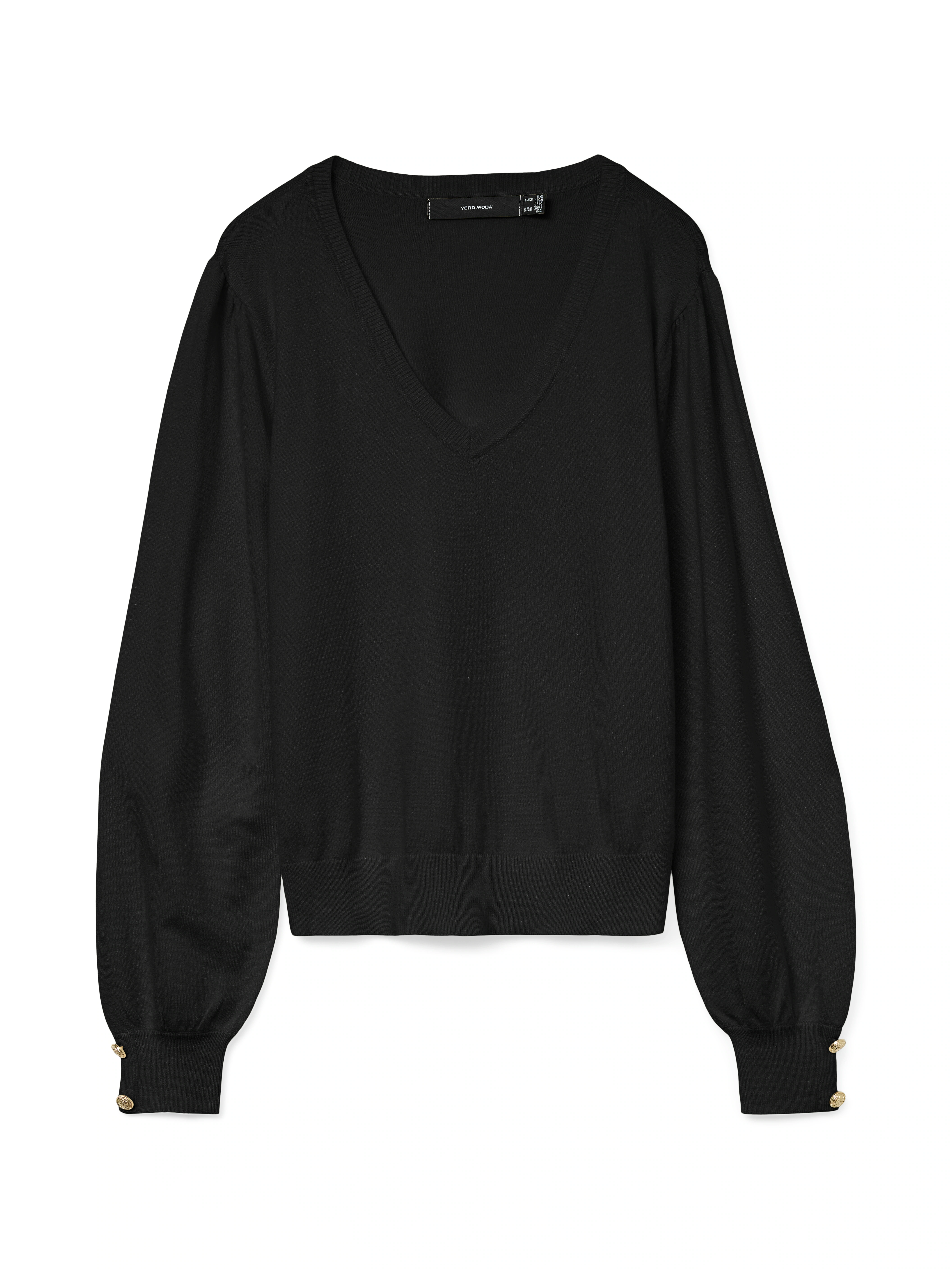 Vero Moda V-Ausschnitt-Pullover "VMHOLLYKARIS LS V-NECK PULLOVER GA BOO" günstig online kaufen