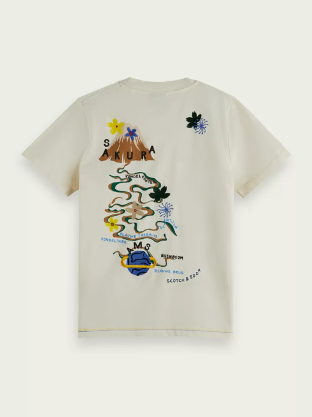 Scotch & Soda T-Shirt im Relaxed Fit aus Bio-Baumwolle mit Artwork günstig online kaufen