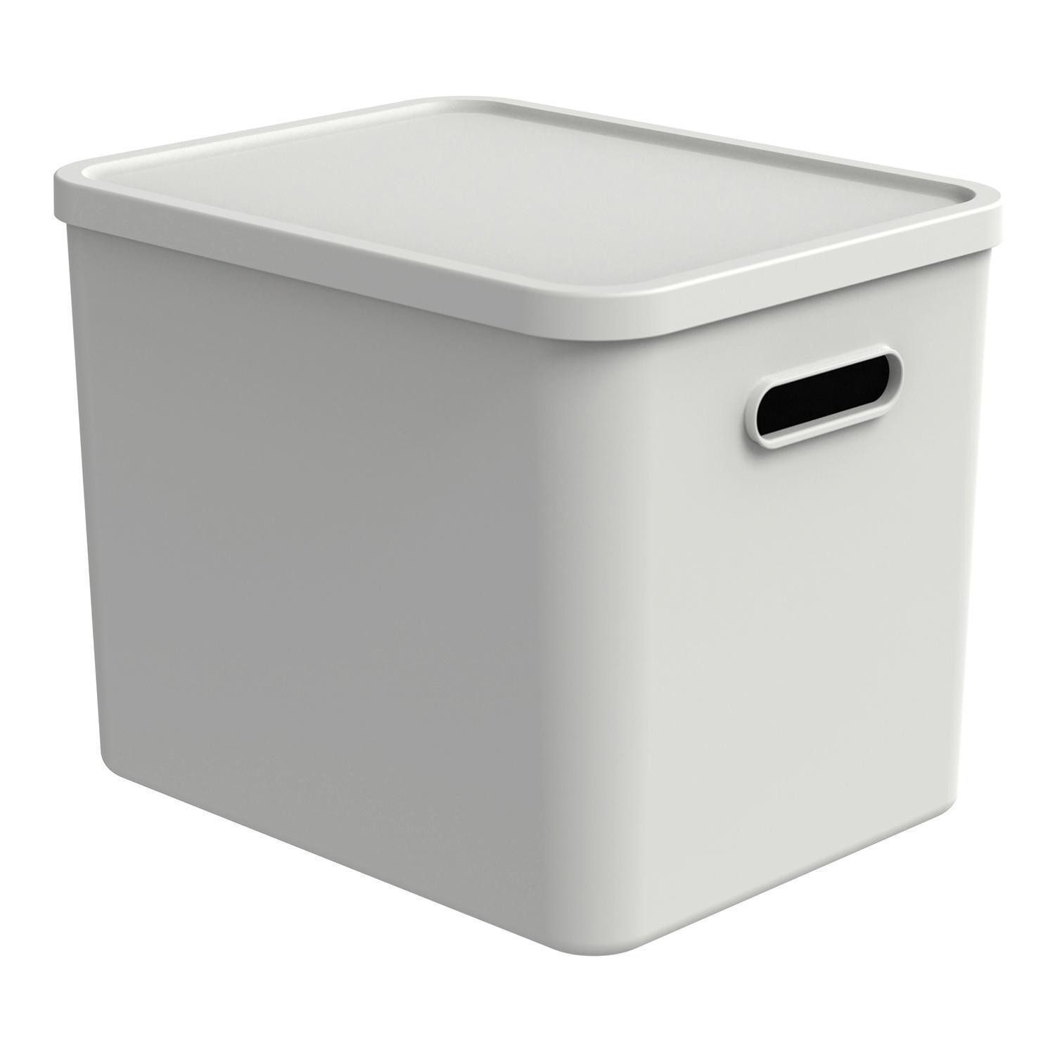 ROTHO Aufbewahrungsbox ALBULA, 27 Liter, Weiß, günstig online kaufen