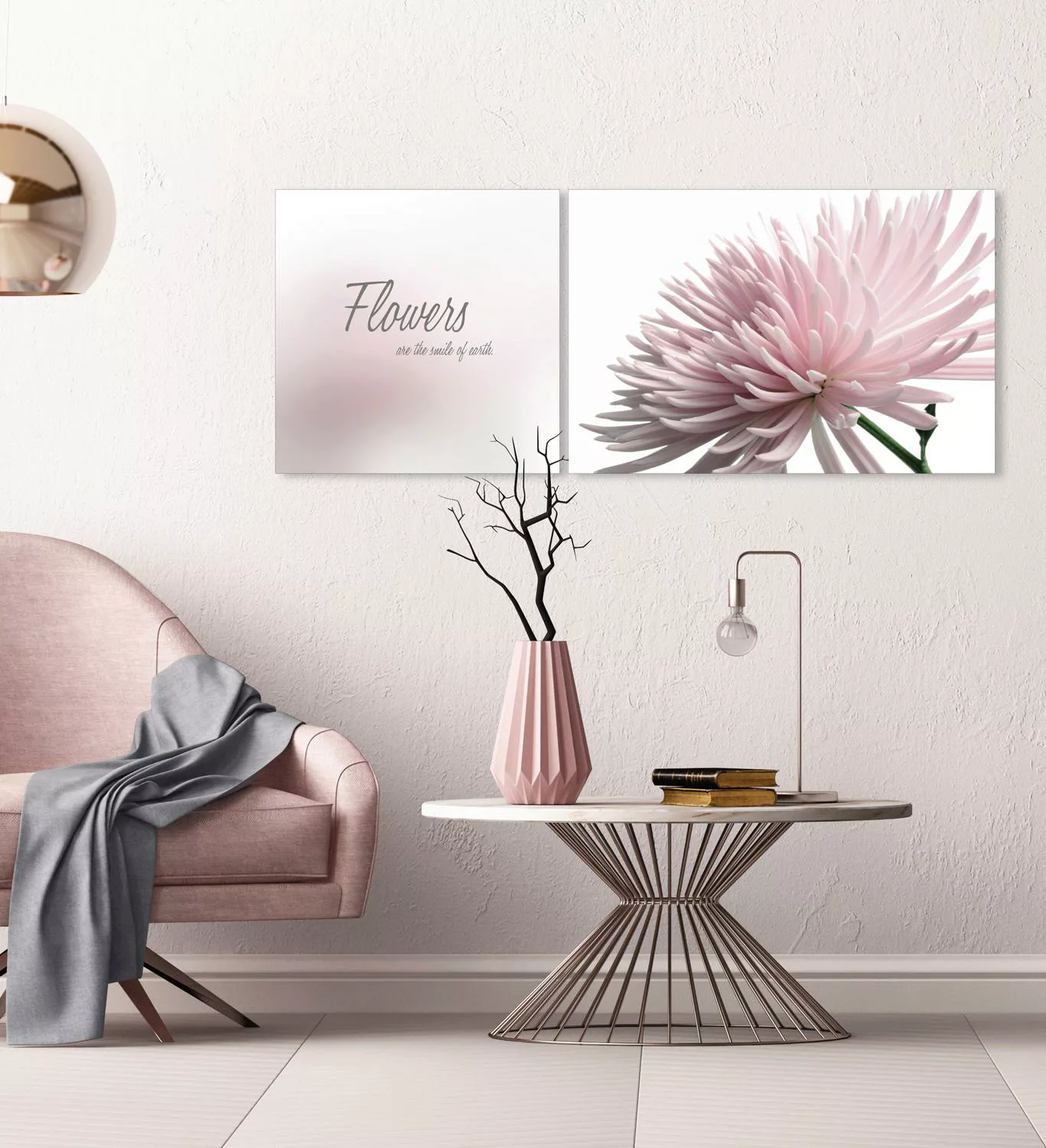 queence Leinwandbild "Flowers", (Set) günstig online kaufen