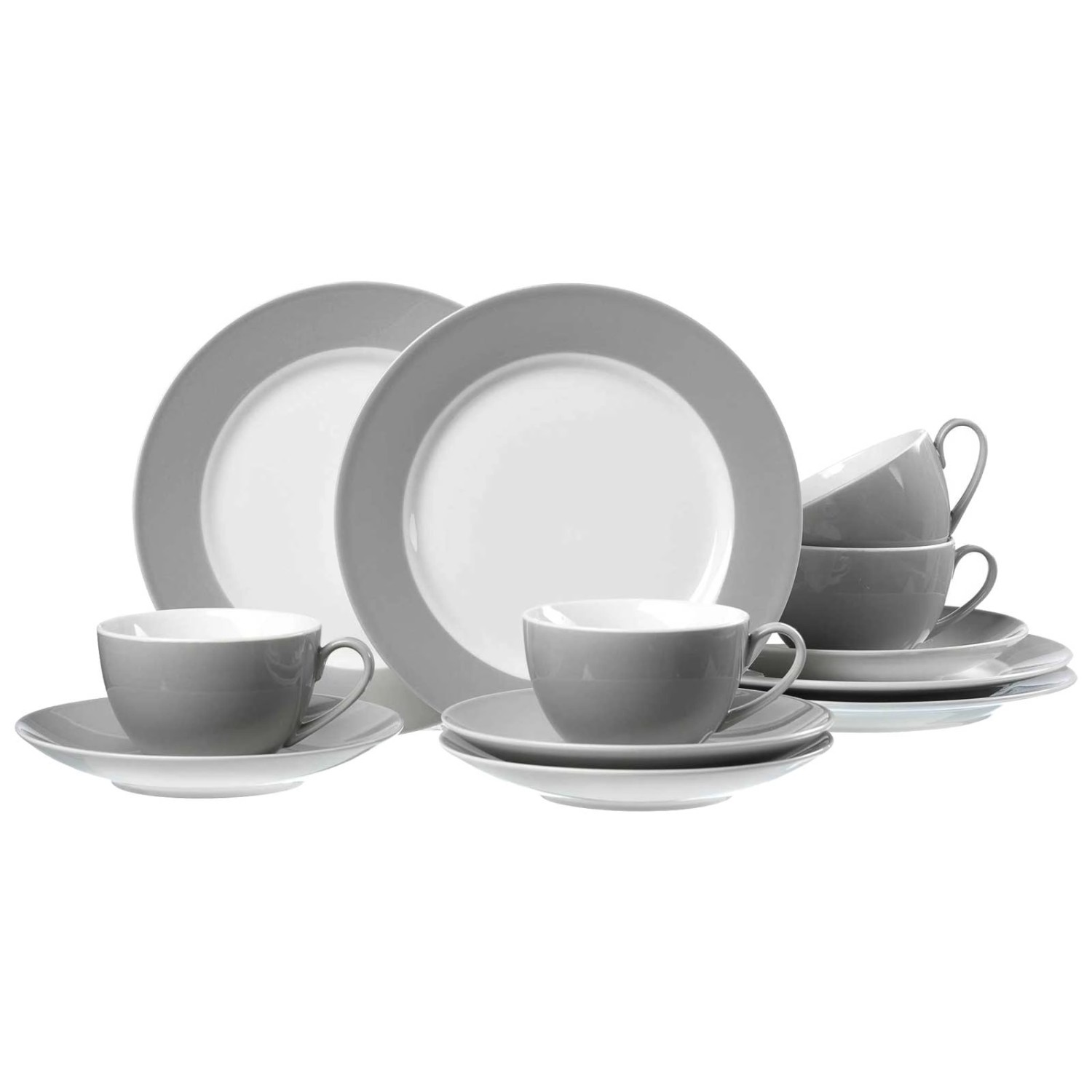 Ritzenhoff & Breker Doppio Kaffeeservice 12-teilig Grau günstig online kaufen