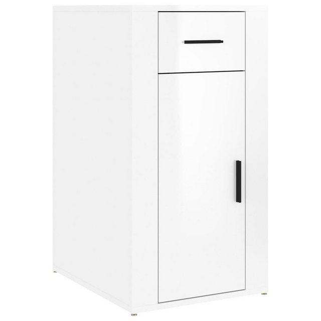 vidaXL Aktenschrank Büroschrank Hochglanz-Weiß 40x49x75 cm Holzwerkstoff günstig online kaufen