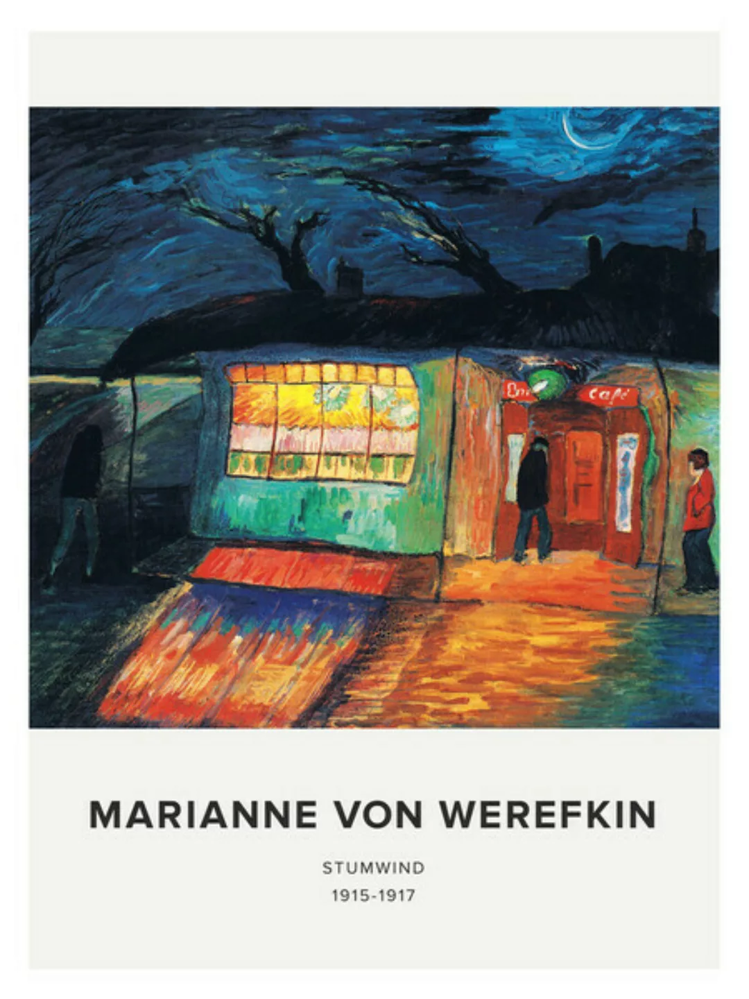 Poster / Leinwandbild - Marianne Von Werefkin: Sturmwind (1915-1917) - Auss günstig online kaufen