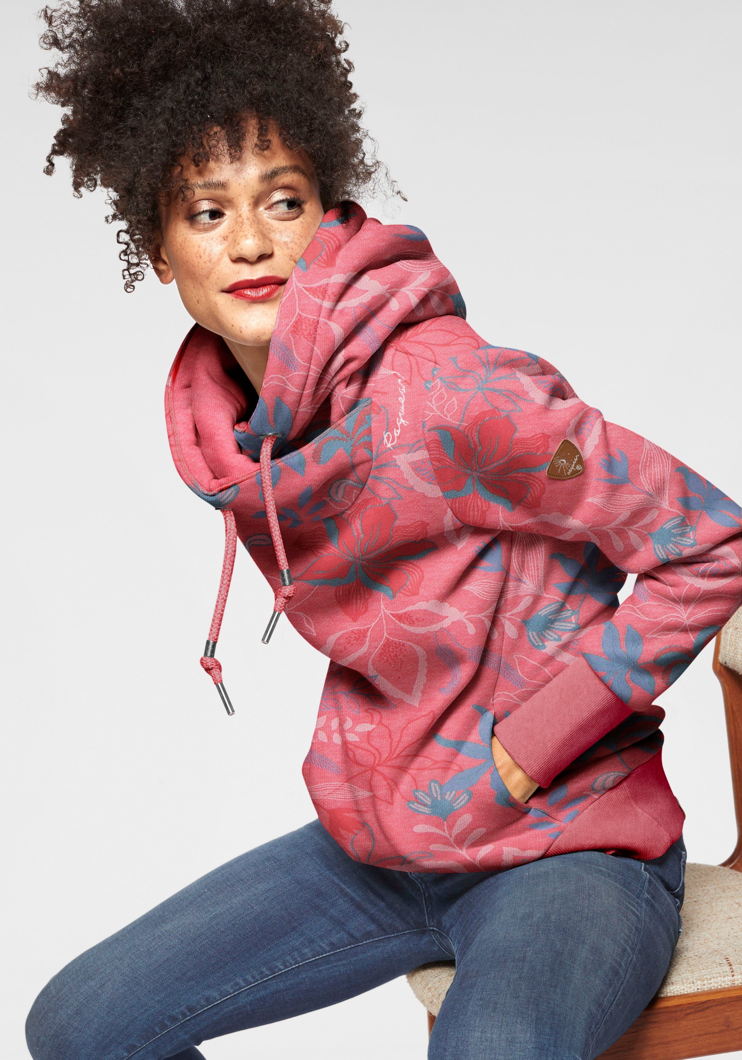 Ragwear Kapuzensweatshirt GRIPY FLOWERS O Hoodie günstig online kaufen