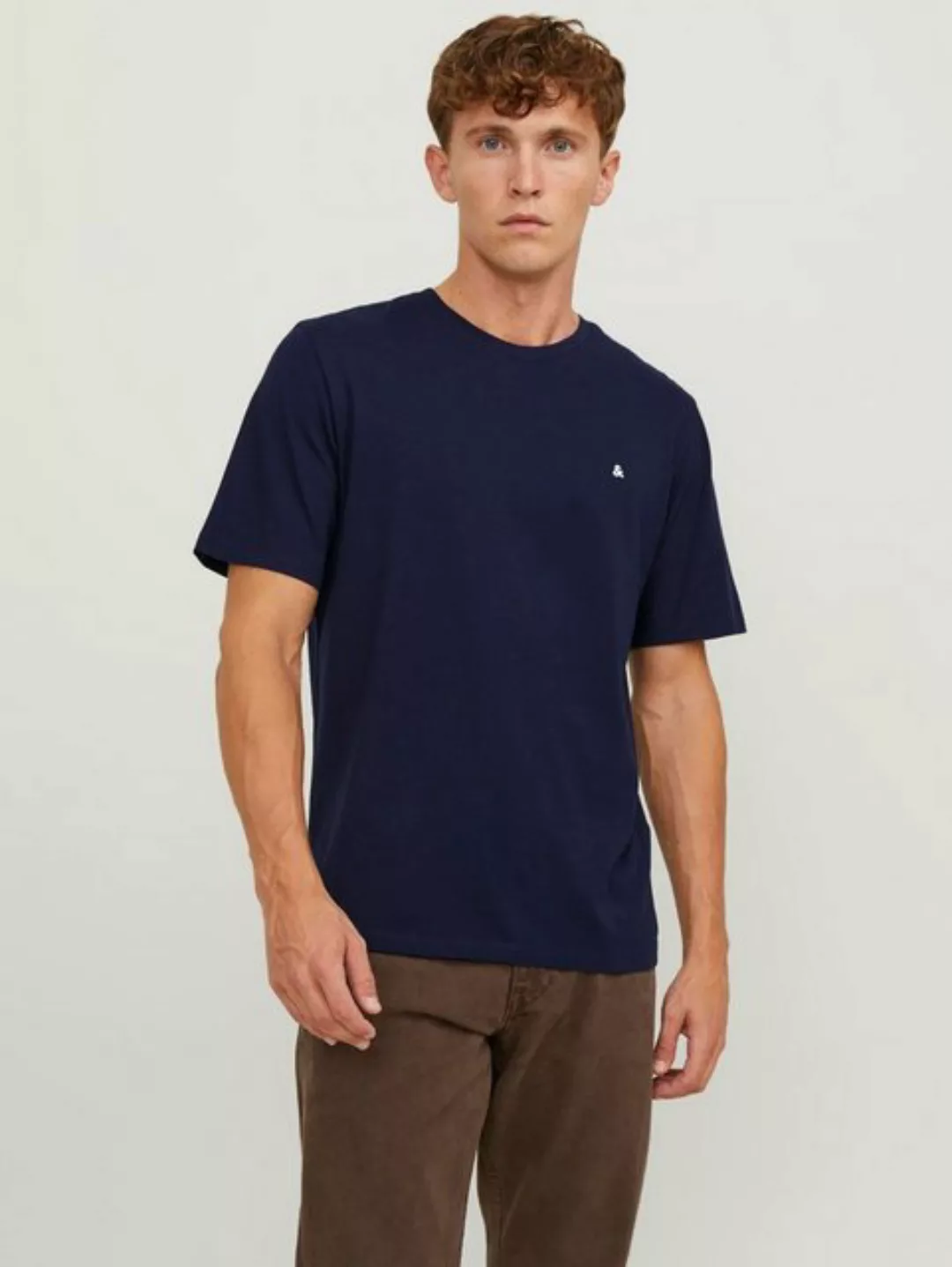 Jack & Jones Rundhalsshirt "JJEPAULOS TEE SS CREW NECK NOOS", mit Logo Stic günstig online kaufen