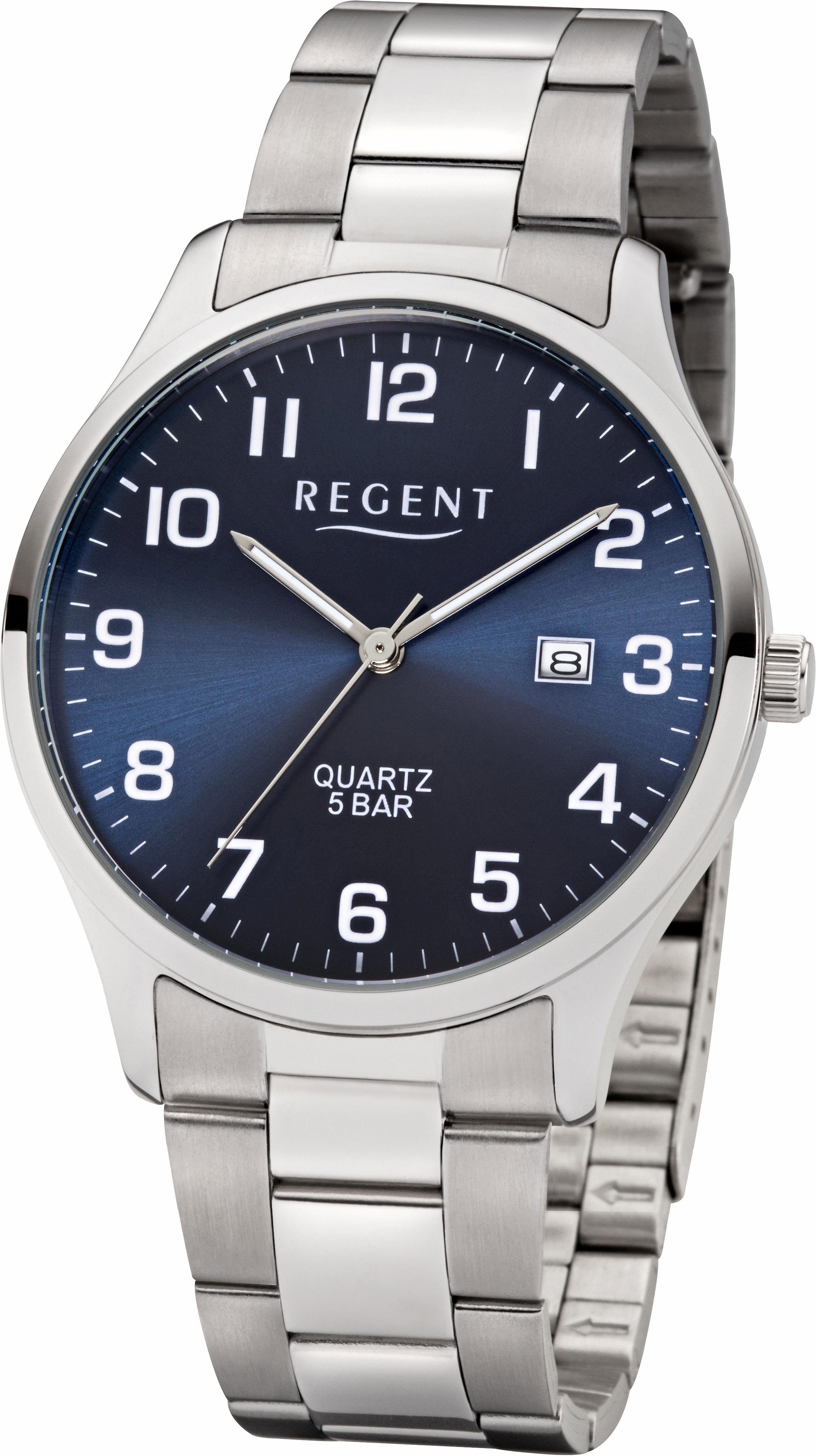Regent Quarzuhr 11150665, Armbanduhr, Herrenuhr, Datum, günstig online kaufen