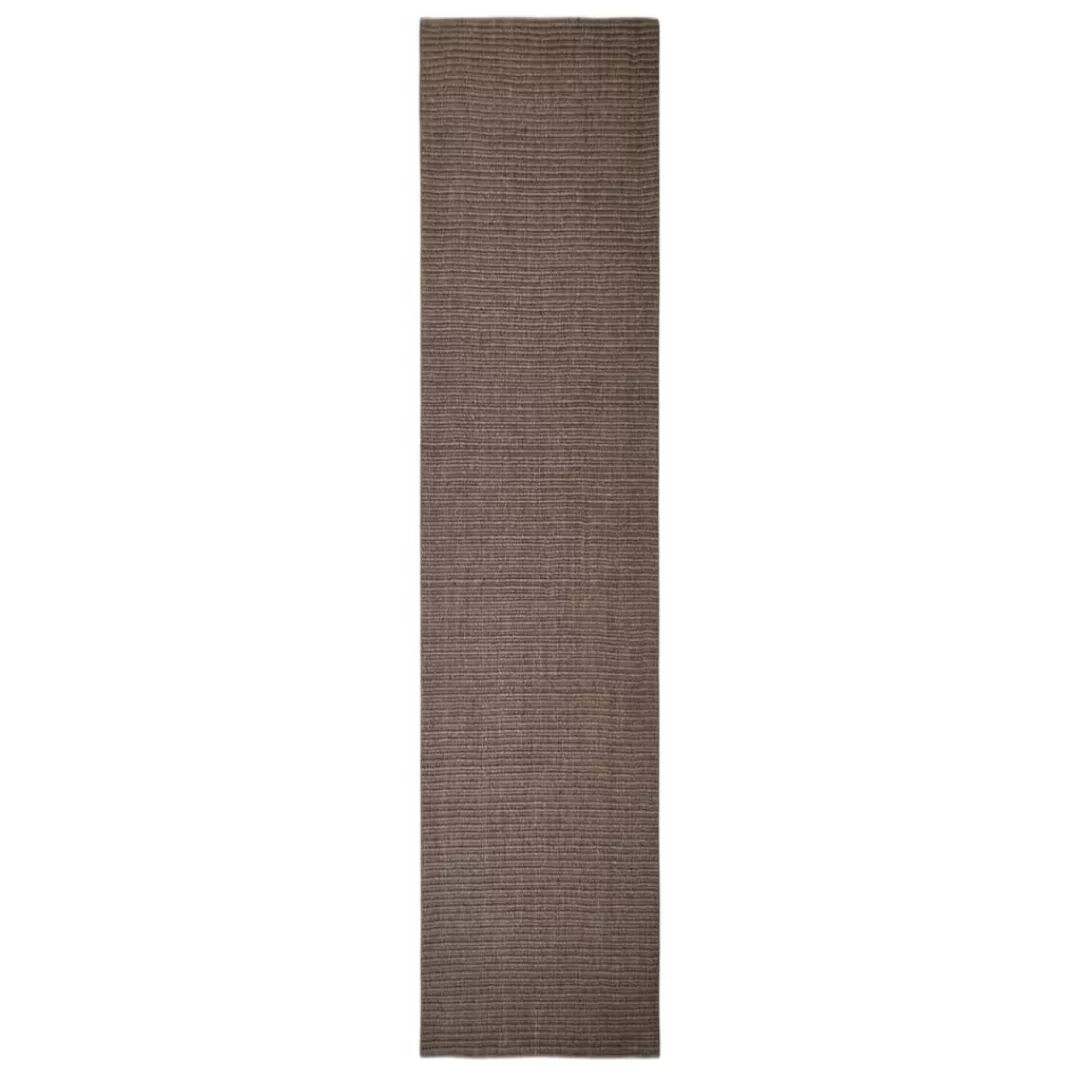 Vidaxl Teppich Natur Sisal 80x350 Cm Braun günstig online kaufen